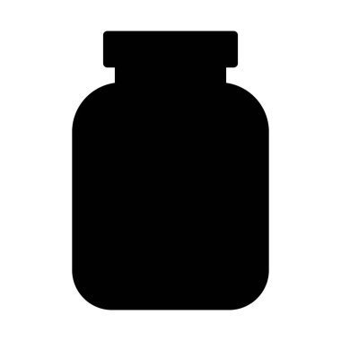 Şurup kavanozu izole edilmiş vektör simgesi kolayca değiştirilebilir ya da düzenlenebilir