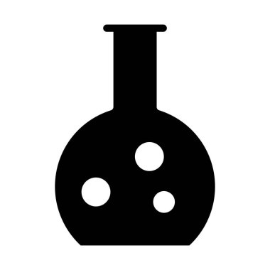 Beaker izole edilmiş vektör simgesi kolayca değiştirilebilir ya da düzenlenebilir