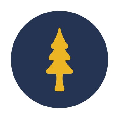 Kolayca değiştirilebilen ya da düzenlenebilen Orman İzole Vektör simgesi