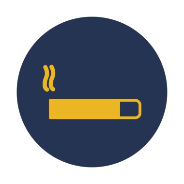 Kolayca değiştirilebilen veya düzenlenebilen sigara izole edilmiş Vektör simgesi