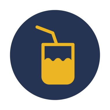 Kolayca değiştirilebilen ya da düzenlenebilen izole edilmiş içecek vektörü simgesi