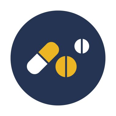 Tıbbi tedavi izole edilmiş vektör simgesi kolayca değiştirilebilir ya da düzenlenebilir