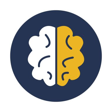 Kolayca değiştirilebilen ya da düzenlenebilen Beyin İzole Vektör simgesi