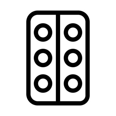 Tıbbi tedavi için ayrıştırılmış vektör simgesi kolayca değiştirilebilir ya da düzenlenebilir