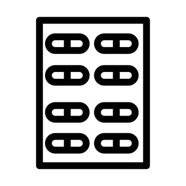 Tıbbi tedavi için ayrıştırılmış vektör simgesi kolayca değiştirilebilir ya da düzenlenebilir