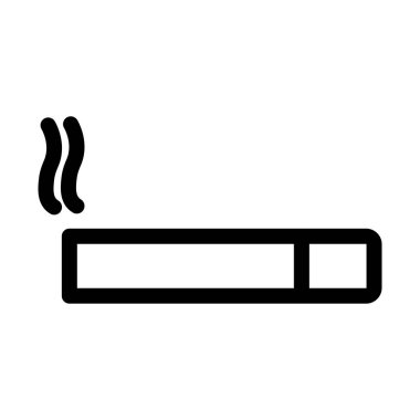 Kolayca değiştirilebilen veya düzenlenebilen sigara izole edilmiş Vektör simgesi