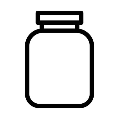 Şurup kavanozu izole edilmiş vektör simgesi kolayca değiştirilebilir ya da düzenlenebilir