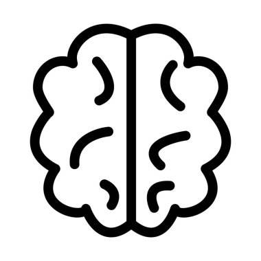 Kolayca değiştirilebilen ya da düzenlenebilen Beyin İzole Vektör simgesi