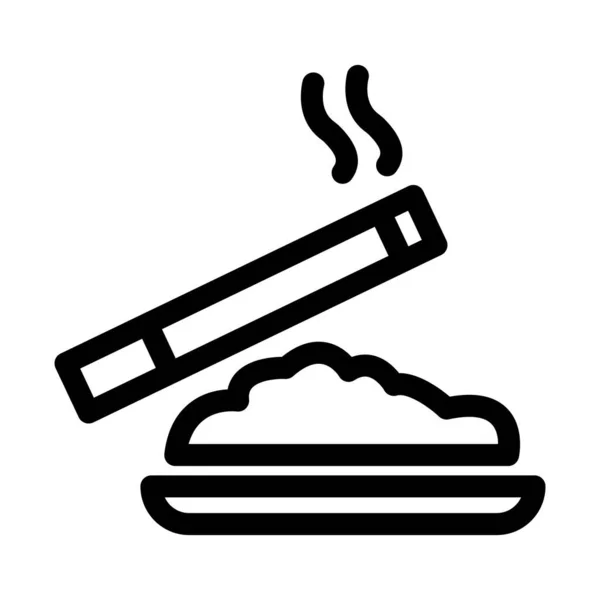 Ashtray Isolated Vector Icon Can Easily Modified Edited — Stock Vector