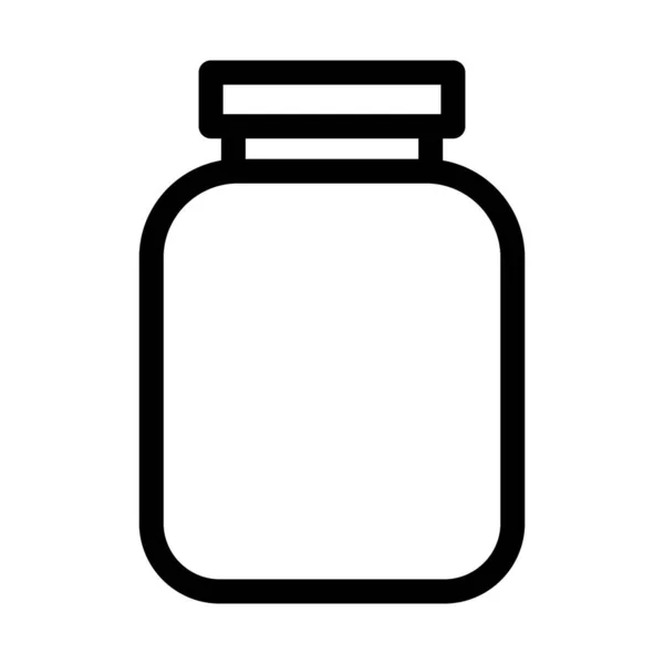 수정하거나 수있는 Syrup Jar Isolated Vector 아이콘 — 스톡 벡터