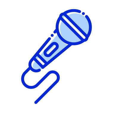 Mikrofon, mikrofon, kayıt, arkaplan vektör simgesi ile hoparlör rengi kolayca düzenleyebilir ya da değiştirebilir