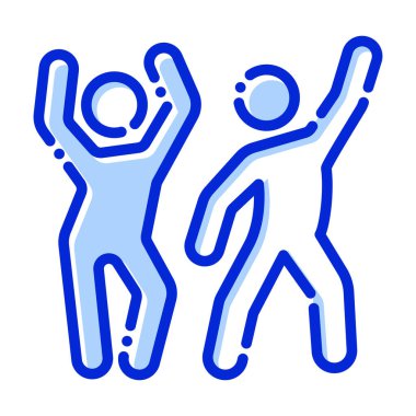 Parti dansı, dans, kutlama, Arkaplan vektör simgesi ile Renk Kolayca düzenleyebilirsiniz