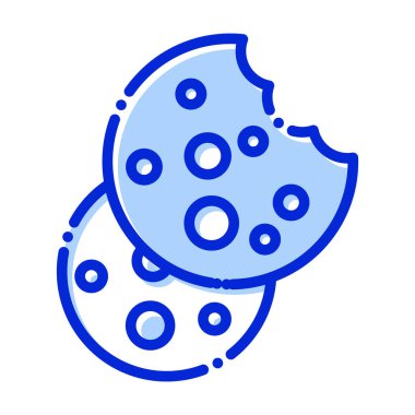 Kurabiye, Bisküvi, yiyecek, arka plan vektör simgesi ile seet Rengi kolayca düzenleyebilen veya düzenleyebilen