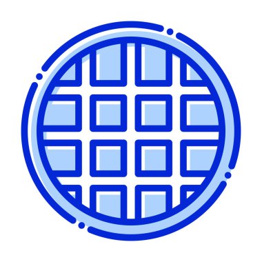 Waffle, yemek, gofret, Viyana Rengini ve arka plan vektör simgesi kolayca düzenlenebilir.