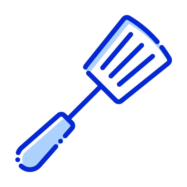 Spatula Utensil Kitchen Cooking Color Background Vector Icon Which Can — Stock Vector