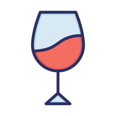 İç, meyve suyu, soğuk içecek, arka plan vektör simgesi olan cam rengi kolayca düzenleyebilir ya da değiştirebilir