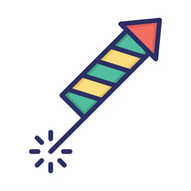 Krakerler, havai fişekler, kutlamalar, arka plan vektör simgesi ile diwali Rengi kolayca düzenlenebilir ya da düzenlenebilir