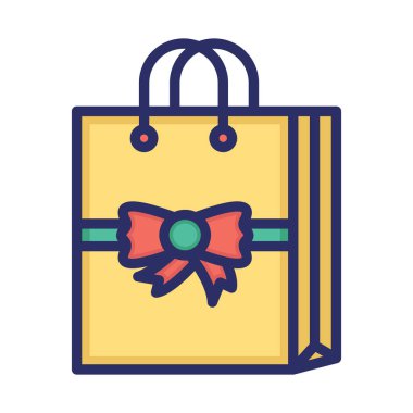 Hediye çantası, alışveriş torbası, hediye, torba Arkaplan vektör simgesi ile Renk kolayca düzenleyebilir ya da düzenleyebilir
