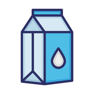Süt paketi, süt, paket, içecek Arkaplan vektör simgesi ile kolayca düzenleyebilen veya düzenleyebilen Renk