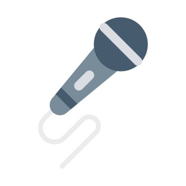 Mikrofon, mikrofon, kayıt, arkaplan vektör simgesi ile hoparlör rengi kolayca düzenleyebilir ya da değiştirebilir