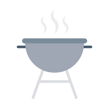 Barbekü, bbq, ızgara, arka plan vektör simgesi ile et rengi kolayca düzenlenebilir ya da düzenlenebilir