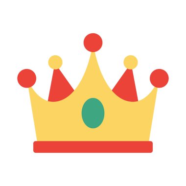 Kral, taç, oyun, mücevher Rengi ve arka plan vektör simgesi kolayca değiştirilebilir ya da düzenlenebilir
