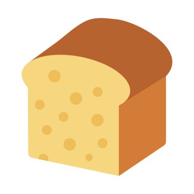 Ekmek, dilimler, pişirme, arka plan vektör simgesi ile tost Rengi kolayca düzenleyebilir ya da düzenleyebilir