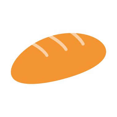 Ekmek, ekmek, somun, yiyecek Arkaplan vektör simgesiyle kolayca düzenlenebilen veya düzenlenebilen renk