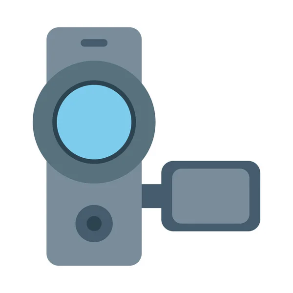 Video Camera Color Background Vector Icon Which Can Easily Modify — Stock Vector