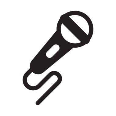 Mikrofon, mikrofon, kayıt, arkaplan vektör simgesi ile hoparlör rengi kolayca düzenleyebilir ya da değiştirebilir