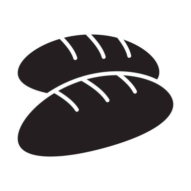 Fransız ekmeği, baget, ekmek, somun rengi ve arka plan vektör simgesi kolayca düzenlenebilir.