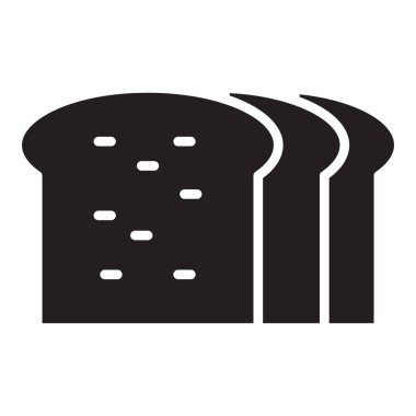 Ekmek, Rusk, fırın, Arkaplan vektör simgesi ile Rengi dilimle kolaylıkla düzenleyebilen veya düzenleyebilen