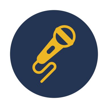 Mikrofon, mikrofon, kayıt, arkaplan vektör simgesi ile hoparlör rengi kolayca düzenleyebilir ya da değiştirebilir