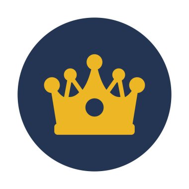 Kral, taç, oyun, mücevher Rengi ve arka plan vektör simgesi kolayca değiştirilebilir ya da düzenlenebilir