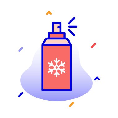 Sprey, temizlik, serin sprey, arka plan vektör simgesi ile hava fırçası rengi kolayca düzenlenebilir ya da düzenlenebilir