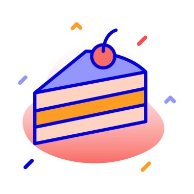 Krep, çöl, tatlı, yiyecek. Arka plan vektör simgesi ile kolayca düzenlenebilir ya da düzenlenebilir.