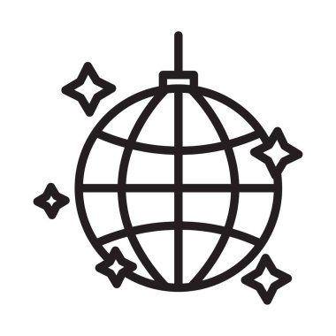 Disko ışığı, top, parti dekorasyonu Arkaplan vektör simgesi ile kolayca düzenleyebilen veya düzenleyebilen