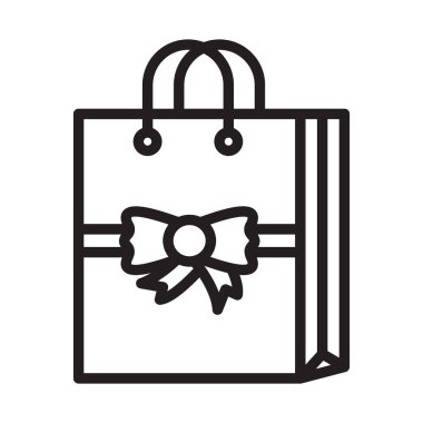 Hediye çantası, alışveriş torbası, hediye, torba Arkaplan vektör simgesi ile Renk kolayca düzenleyebilir ya da düzenleyebilir