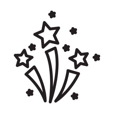 Havai fişek, havai fişek, kutlama, arka plan vektör simgesine sahip parti rengi kolayca düzenleyebilir ya da düzenleyebilir