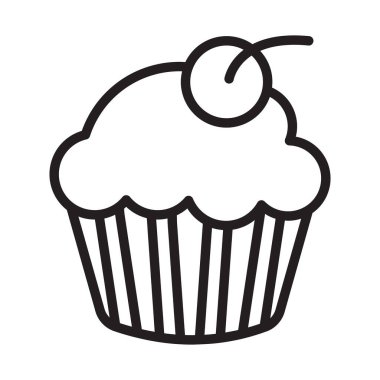 Kek, pasta, parti, doğum günü Arkaplan vektör simgesi ile kolayca düzenleyebileceğiniz ya da değiştirebileceğiniz renk