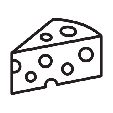 Peynir, tereyağı, süt ürünleri, yemek Rengi ve arka plan vektör simgesi kolayca düzenlenebilir