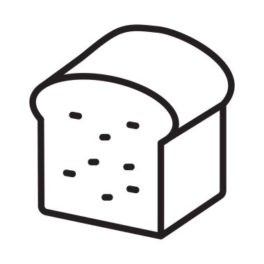 Ekmek, dilimler, pişirme, arka plan vektör simgesi ile tost Rengi kolayca düzenleyebilir ya da düzenleyebilir