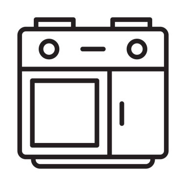 Kullan, fırın, mutfak, fırın rengi ve arka plan vektör simgesi kolayca düzenlenebilir.