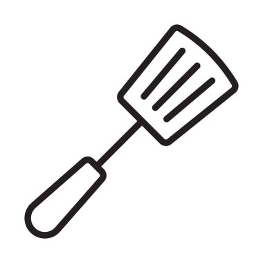 Spatula, utensil, mutfak, arka plan vektör simgesi ile pişirme rengi kolayca düzenlenebilir veya düzenlenebilir