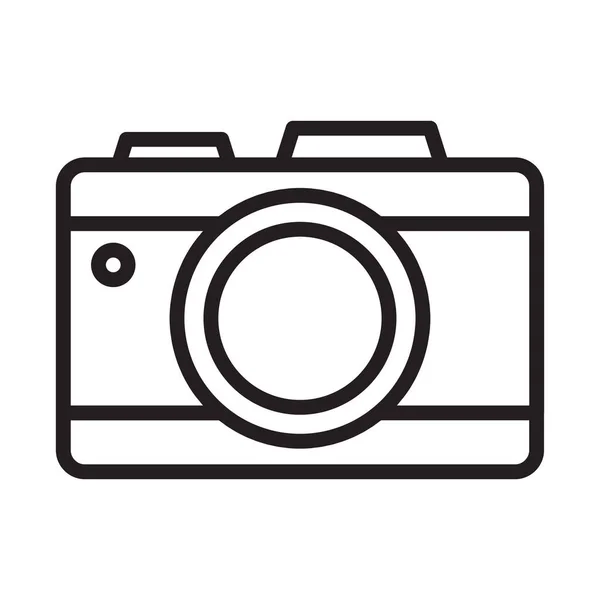 Camera Foto Fotografie Foto Kleur Met Achtergrond Vector Pictogram Dat — Stockvector