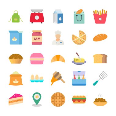 Parti ve Kutlama İzole Vektör simgeleri herhangi bir şekil ve stilde kolayca değiştirilebilir veya düzenlenebilir