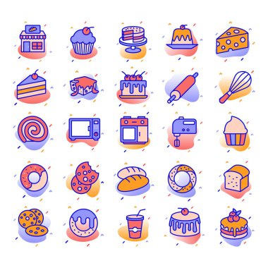 Parti ve Kutlama İzole Vektör simgeleri herhangi bir şekil ve stilde kolayca değiştirilebilir veya düzenlenebilir