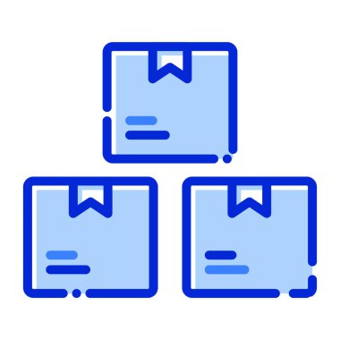 Kutu, lojistik, paket, Ürünler tamamen düzenlenebilir vektör simgesi