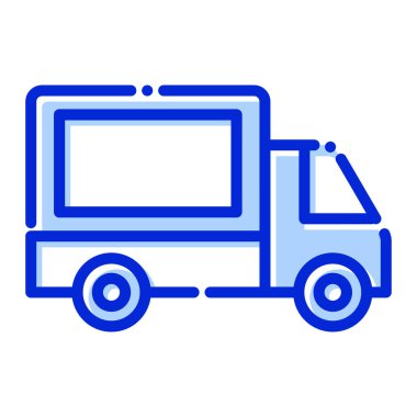 Kargo, dağıtım hizmetleri, dağıtım, tamamen düzenlenebilir vektör simgesi gönderiliyor