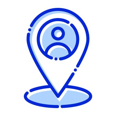 İnsan konumu, İnsan konumu, konum, tamamen düzenlenebilir vektör simgesi